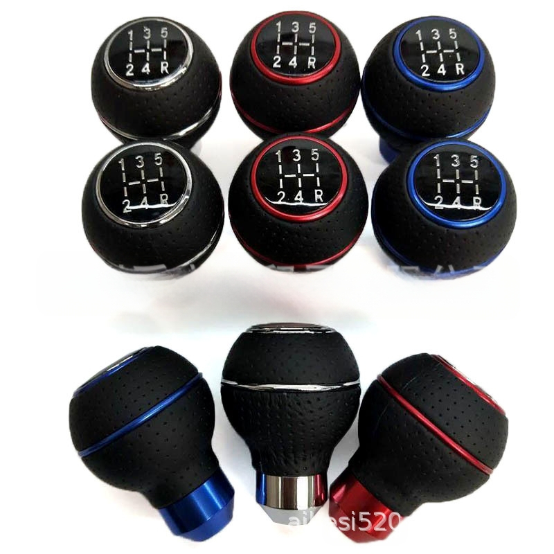 Δερμάτινη λαβή επιλογέα ταχυτήτων για χειροκίνητο κιβώτιο 5 ταχυτήτων, παγκόσμια συμβατότητα, μοντέλο 4112, μάρκα Say more