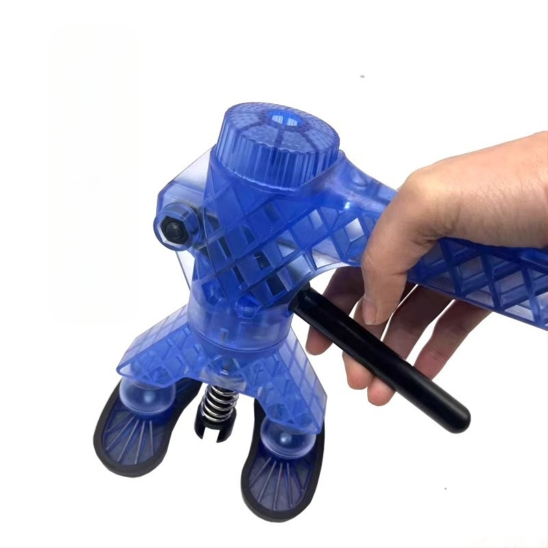 Automobilio įdubų taisymo įrankis - skaidrus traukimo įrankis su siurbimo puodeliu ir replėmis