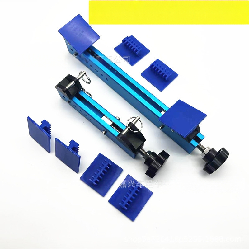 Skardos įdubų šalinimo įrankis: ištempėjas-skirtuvas su išorine atrama — SAG remonto įrankis