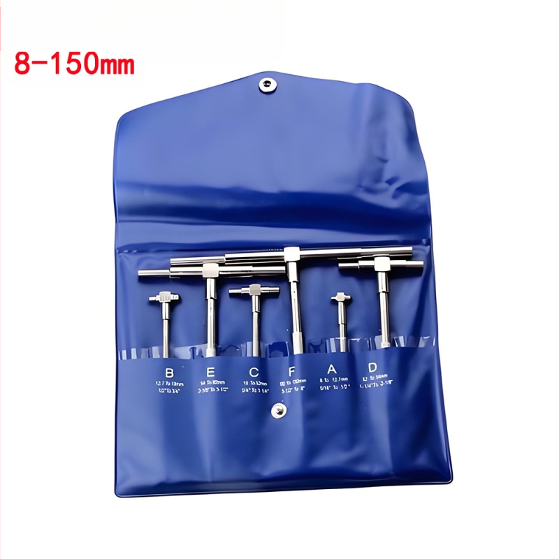 HUOTO Vernier matavimo įrankis vidiniam skersmeniui, reguliuojamas ištraukiamas vidinis skersmens matavimo įrankis, diapazonas 8-150 mm, apvalios galvos skylės matavimo įrankis