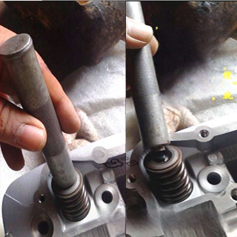 Инструмент за демонтаж на пружината на клапана за мотоциклет – за поддръжка на клапани (Тип: демонтаж на пружина на клапана; Приложение: мотоциклетна поддръжка; Материал: Друг; Внос: Не)