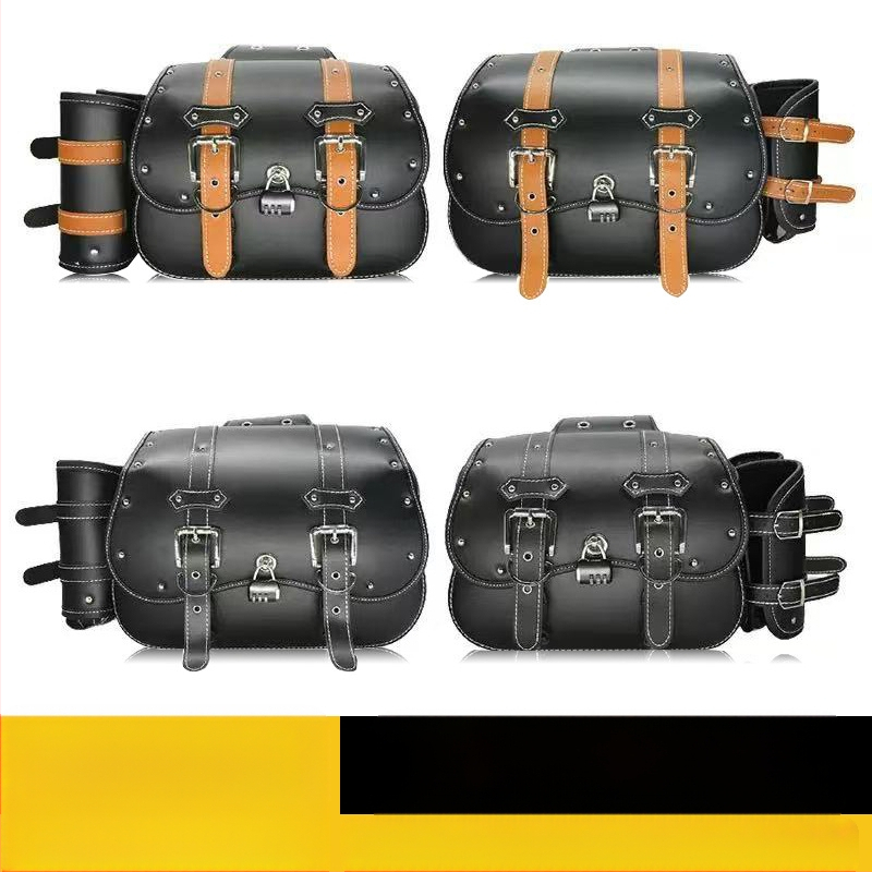 DS 99#: Univerzalna retro bočna torba za motocikl, vodootporna, opća kompatibilnost