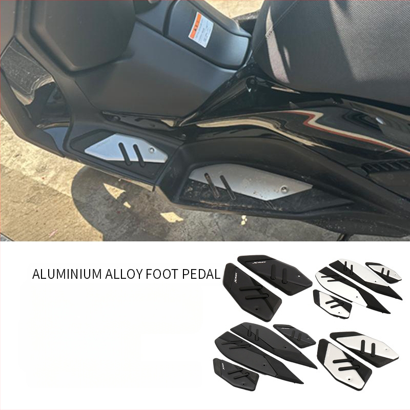 Αλουμινένιο αντιολισθητικό πέλμα πεταλιού για Yamaha XMAX300 (2017–2024) — μη φθαρτή εγκατάσταση