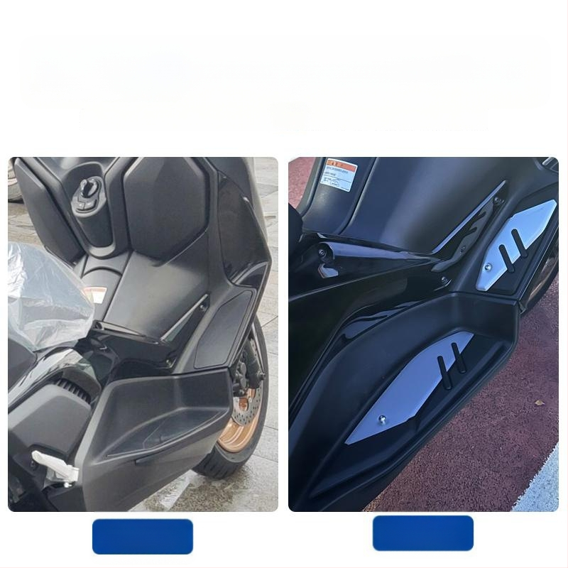 Αλουμινένιο αντιολισθητικό πέλμα πεταλιού για Yamaha XMAX300 (2017–2024) — μη φθαρτή εγκατάσταση