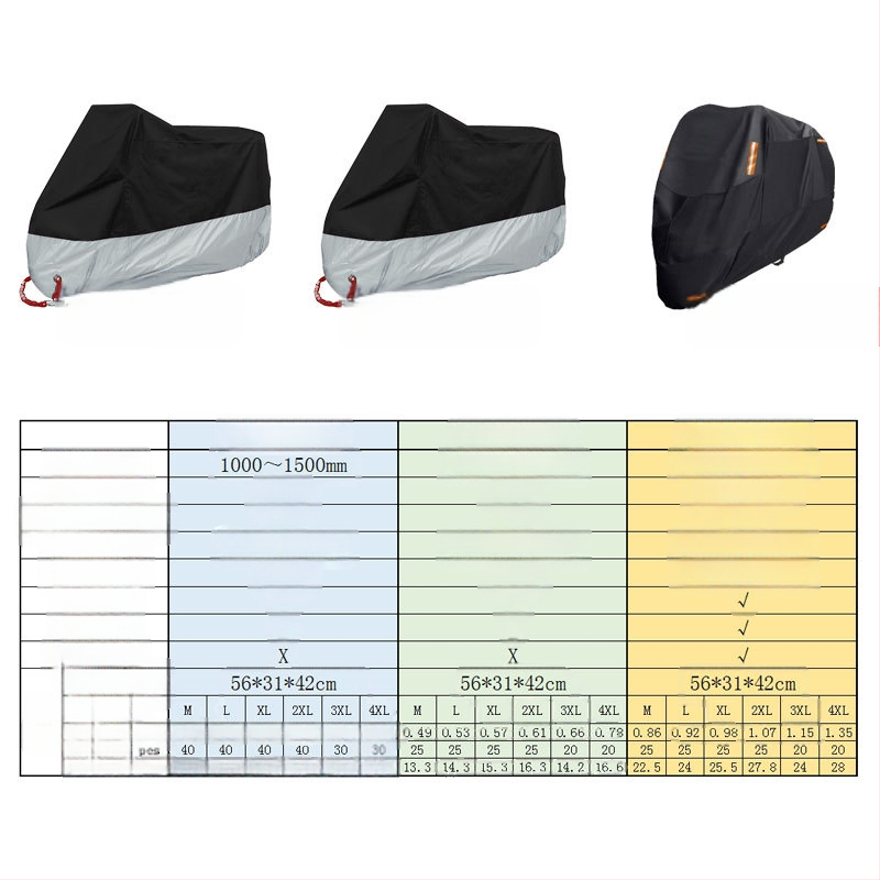 Κάλυμμα μοτοσικλέτας – μεταξοπολυεστερικό ύφασμα, OEM μάρκα, Διαθέσιμη εκτύπωση λογότυπου, Προσαρμοσμένο ύφασμα