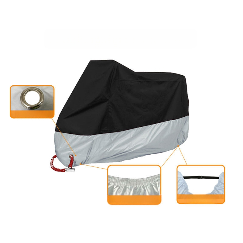 Κάλυμμα μοτοσικλέτας – μεταξοπολυεστερικό ύφασμα, OEM μάρκα, Διαθέσιμη εκτύπωση λογότυπου, Προσαρμοσμένο ύφασμα