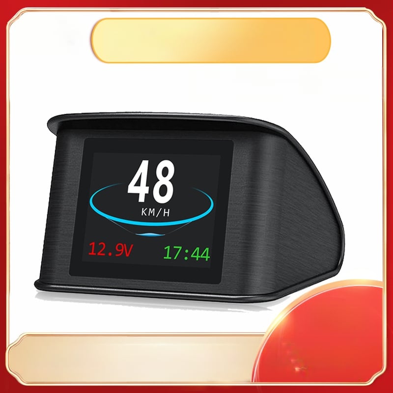 Automobilio HUD ekranas OBD, modelis D0014, TFT LCD, maitinimas per OBD, rankinis valdymas