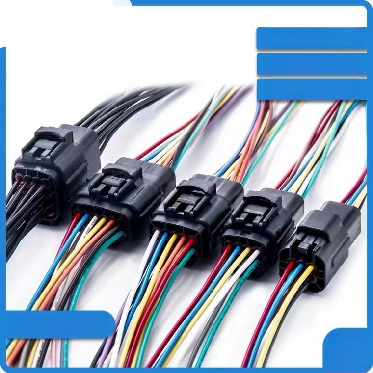 Automobilinis jungtis 1.8 vandeniui atspari su laidu, 2 polių kištukas (vyriškas ir moteriškas), modelis D2, Jiangyu auto parts prekė, 300V, 300W