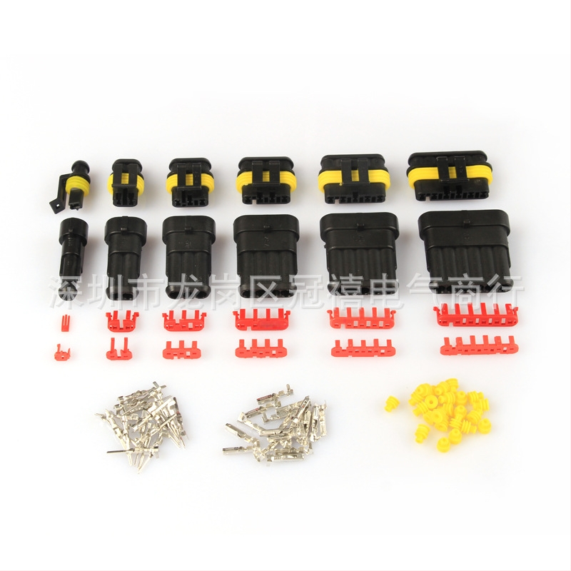 708 броя водоустойчиви автомобилни конектори с уплътнение за ксенонови лампи, пластмасова изолация