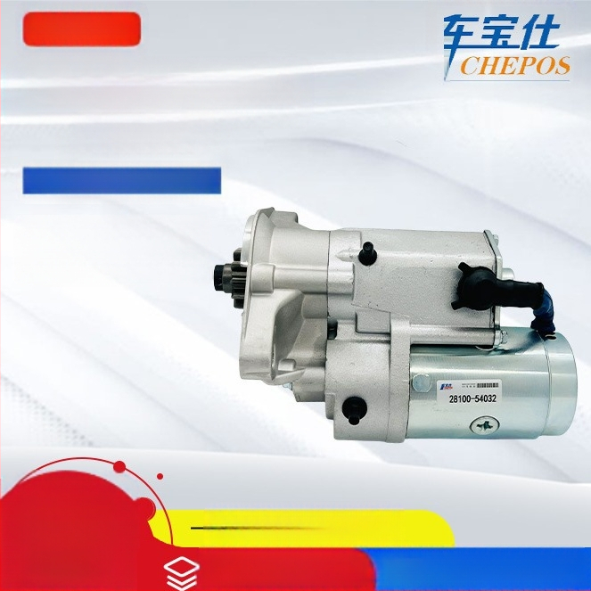 Starteris Toyota serijai 2810054032, 2810054150 ir 2810054481 — 11 dantų, įtampa 12V, galia 2.7 kW, svoris 5.3 kg, dalies numeris 10054320