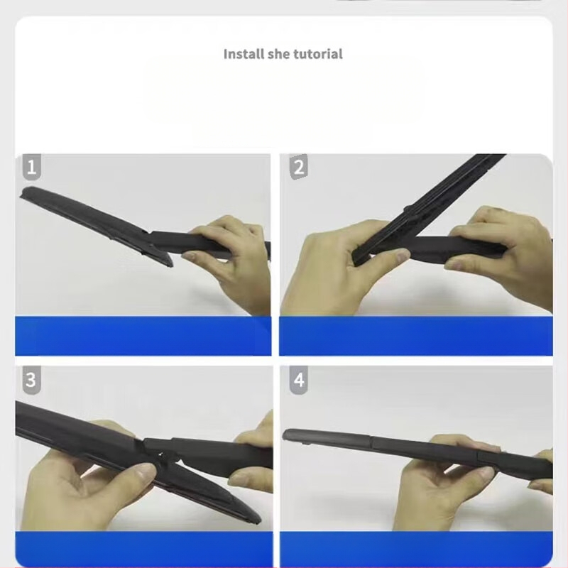 Tsannuo безрамков заден чистач, гума