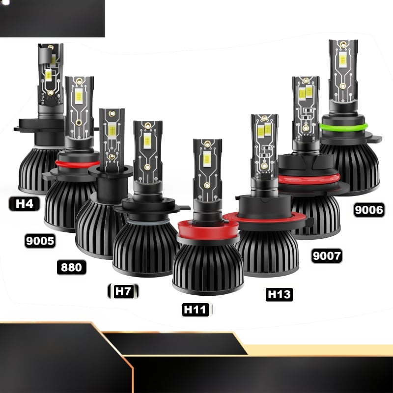 E9 LED priekinis žibintas automobiliui – universalus suderinamumas, 24W, 9–36V, 8000LM, IP68