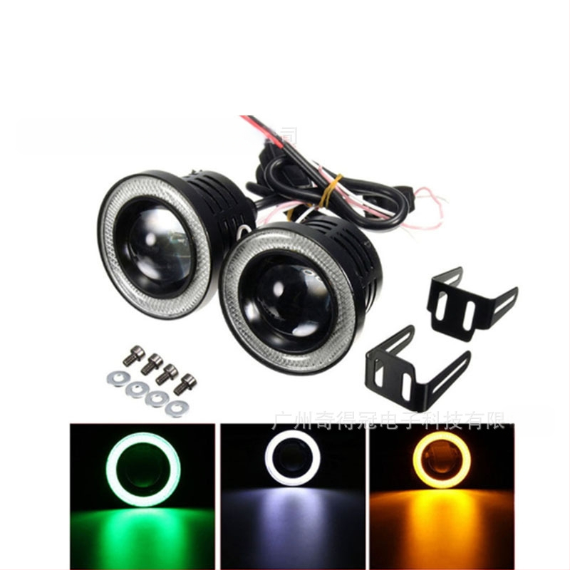 COB LED miglo žibintas 30W, Angel Eye žiedas, 12V, 3000 lm, 6000–7000K