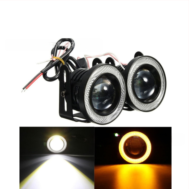 COB LED miglo žibintas 30W, Angel Eye žiedas, 12V, 3000 lm, 6000–7000K