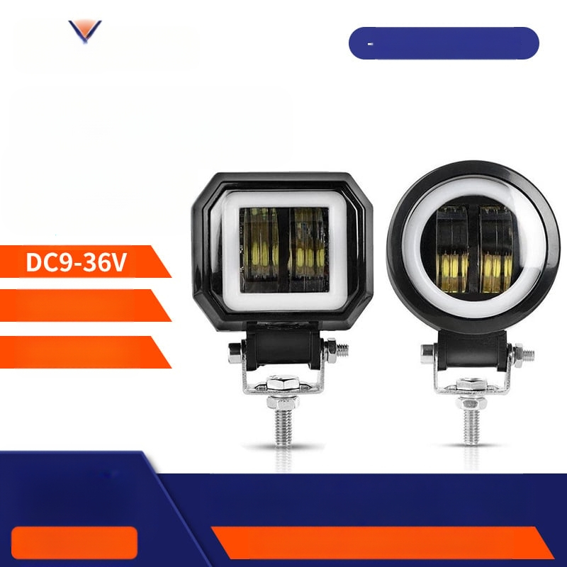 Apvalus LED darbinis žibintas – 20W, 12-65V, 1200LM, Modelis #20RH