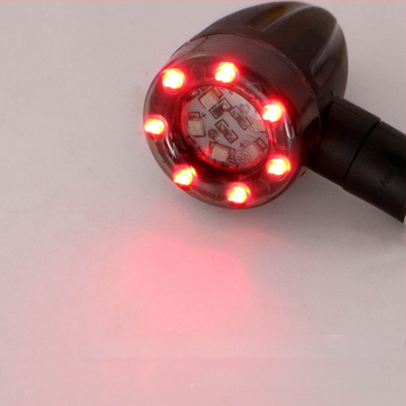 Plastična naljepnica za migavac motocikla (plastika; dizajn glave projektila; model QC-SMD; Colorful)