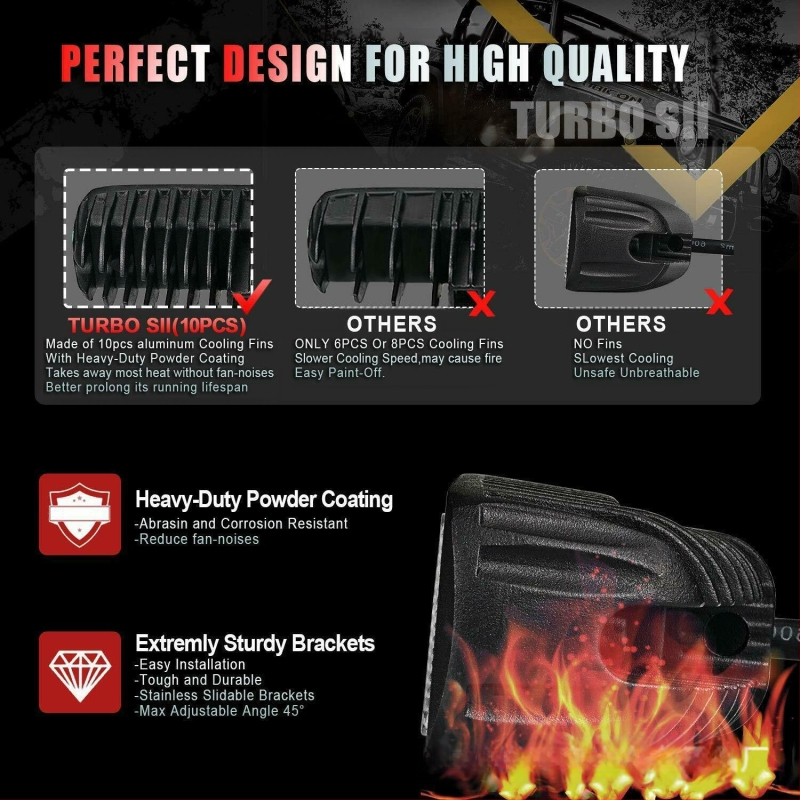 Automobilio LED darbinė lemputė, 6 LED, 18W, 12V, 1200LM, 6000K