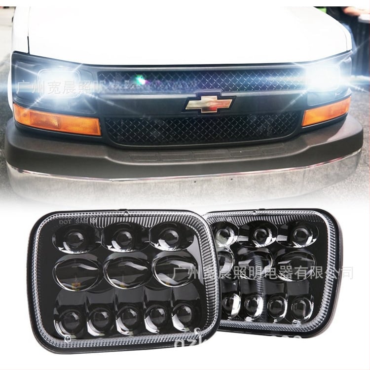 KC-1869S LED krovininio automobilio priekinis žibintas – 69W, 3600lm, IP67, 12–24V, PC objektyvas