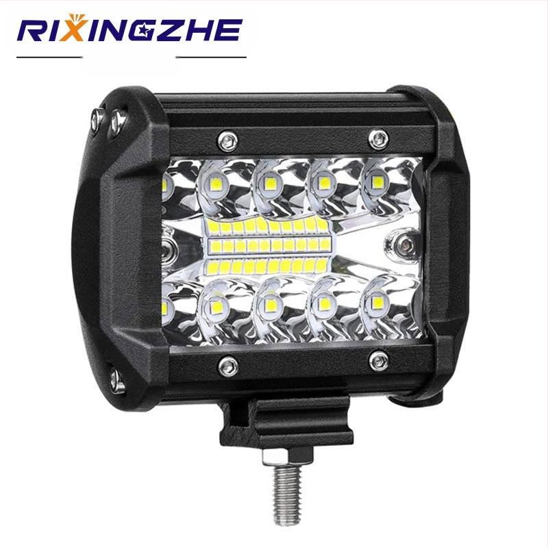 Automobilio LED darbo šviesa – su trim lęšiais, 60W, 3600lm, 9-36V, aliuminis