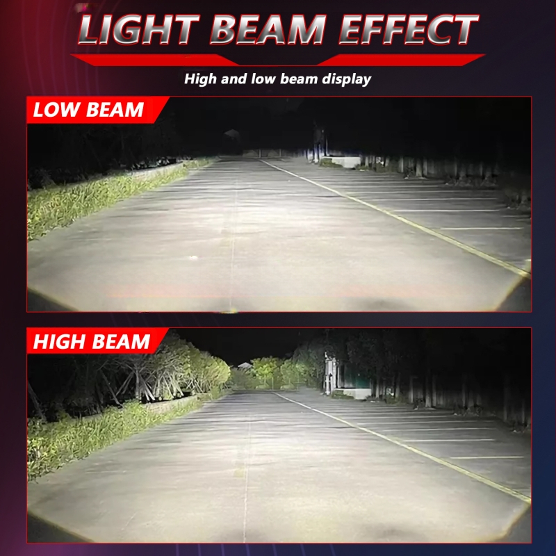 LED automobilių priekiniai žibintai su dvigubais lęšiais ir atšvaitiniu gaubtu, orlaivinio aliuminio korpusas, pritaikymas galimas