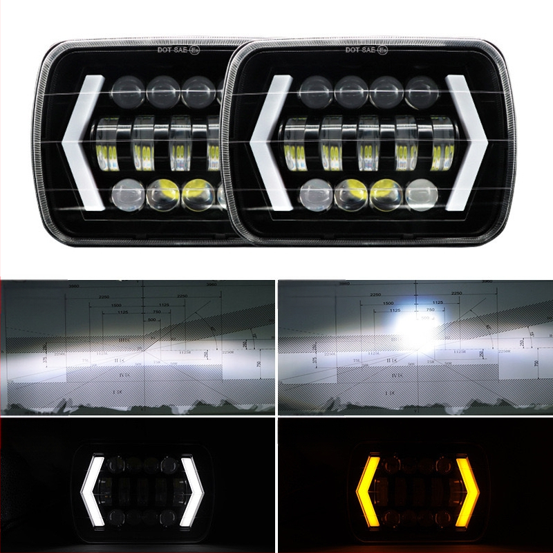 LED svjetla za maglu za Jeep Wrangler JK/TJ — 55W, 10-30V, 5000LM, 6000K, 3570 LED čipovi