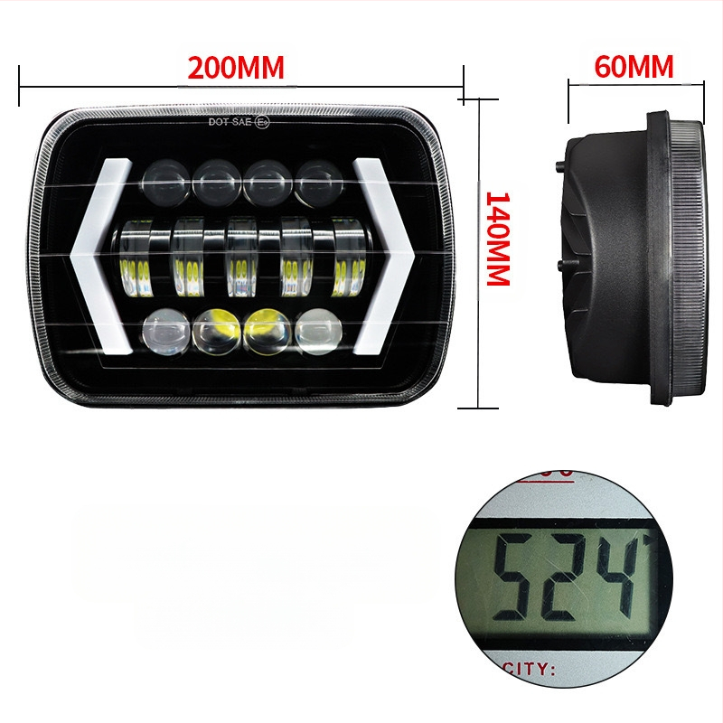 LED svjetla za maglu za Jeep Wrangler JK/TJ — 55W, 10-30V, 5000LM, 6000K, 3570 LED čipovi