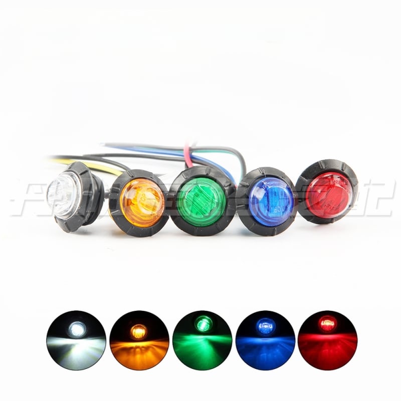 3-LED šoninė šviesa krovininiam automobiliui, 12/24 V, TG-D-001, plastikinė korpusas, tinkama kamionams, puspriekabėms, SUV ir autobusams