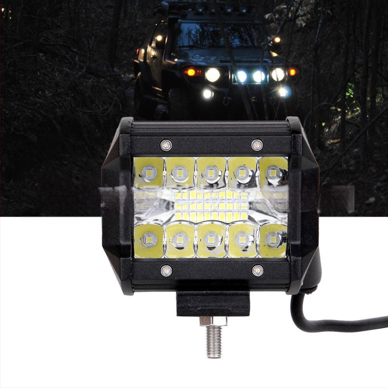 Off-road automobilio LED juostos šviesa, trijų eilių, 60W, 9-36V, 6000lm, 6500K, 3030 LED