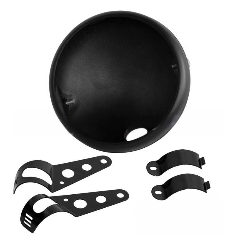 Harley-kompatibilno 7-inčno LED retro kućište glavne svjetiljke za motocikl, metalno kućište, prilagodljiva obrada