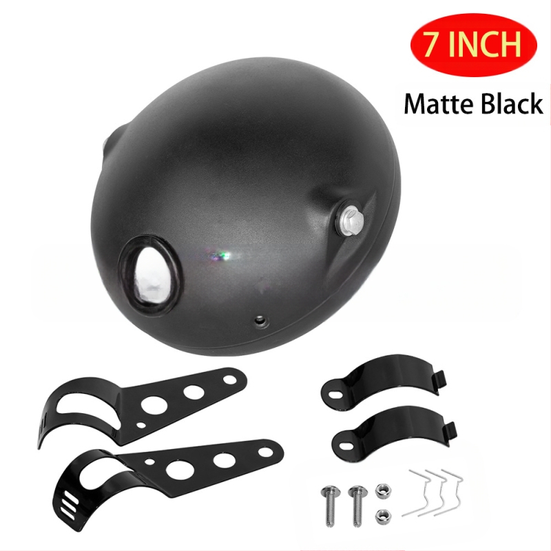 Harley-kompatibilno 7-inčno LED retro kućište glavne svjetiljke za motocikl, metalno kućište, prilagodljiva obrada