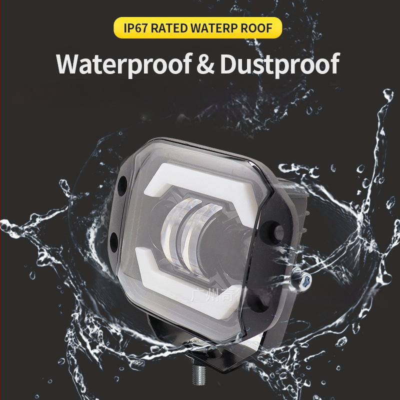 Motociklo LED prožektorius su bifokaline lešyte, integruota tolimojo ir artimojo šviesos funkcija, 40W, 12-24V, 4000 lm, aliuminio lydinio korpusas, universalus suderinamumas