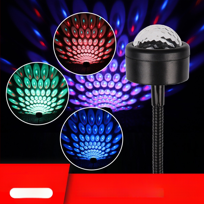 LED προβολέας αυτοκινήτου με φωνητικό ελέγχο και ρυθμικά εφέ, XF-238, 5V, IP20, εσωτερική χρήση