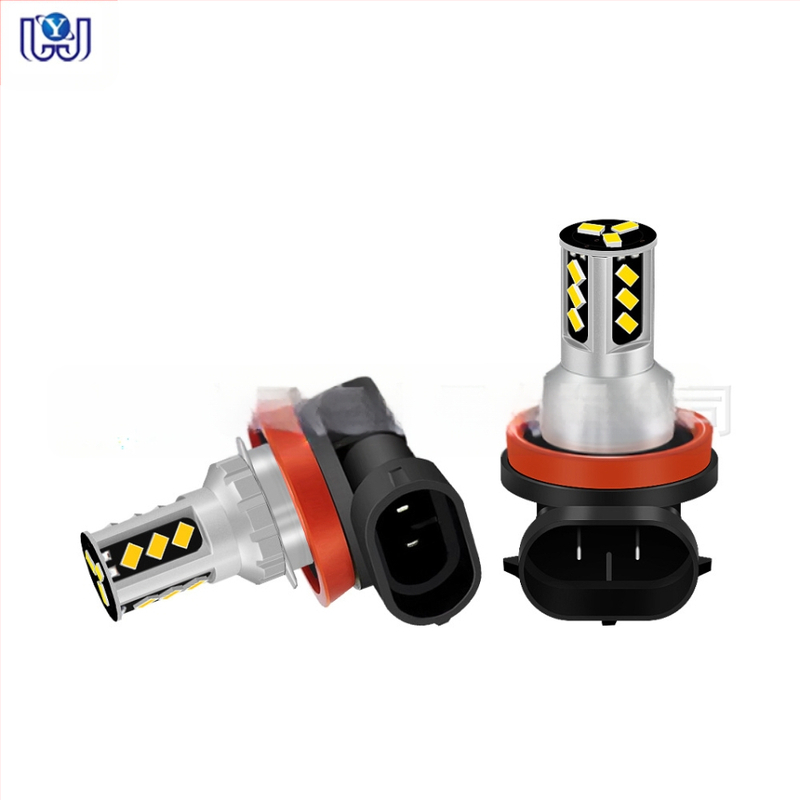 Automobilio LED miglų žibintas – modelis H8/H11 3020 15Smd, 6.5W, 12-48V, 750lm, 50 000h