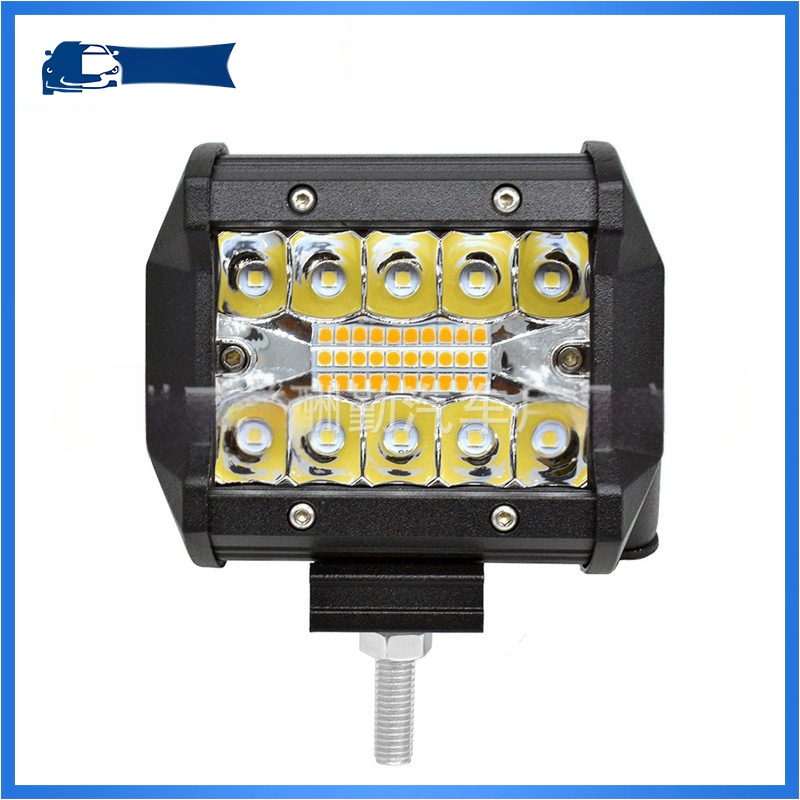 Automobilio ir motociklo darbinis žibintas be kelio - 60W, 12-24V, 6000LM, 6500K, LED 3030