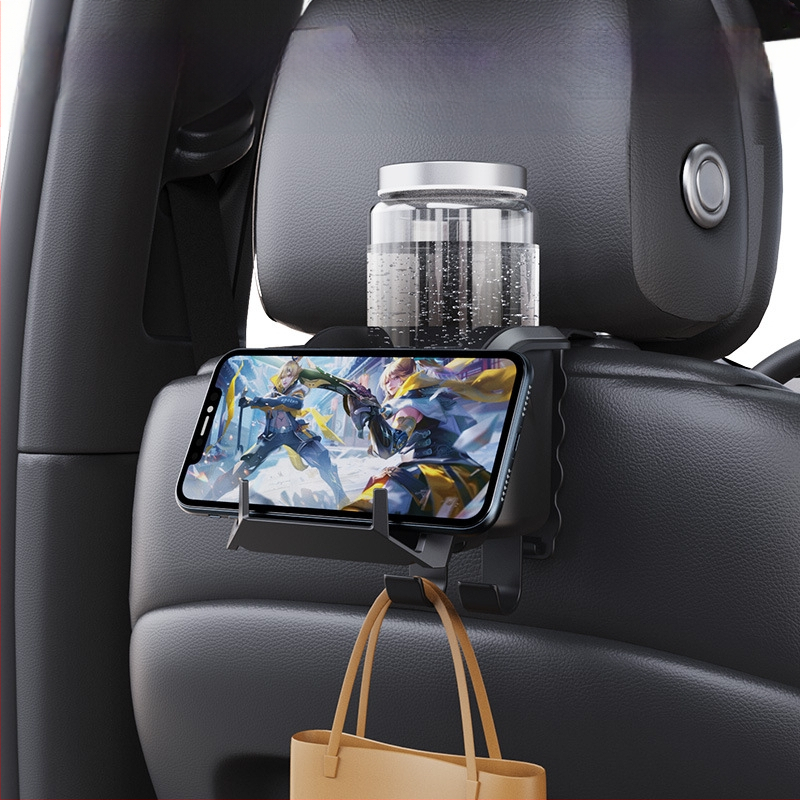 Busy lights Daugiafunkcinis puodelių laikiklis automobilio galinėje sėdynėje ir telefono laikiklis, PVC medžiaga