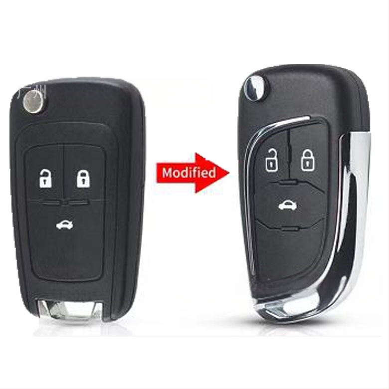 Retrofit sulankstomo rakto korpusas — ABS korpusas; rakto mentė iš gryno vario; kilmė Kinija; svoris 0.08; be nuotolinio