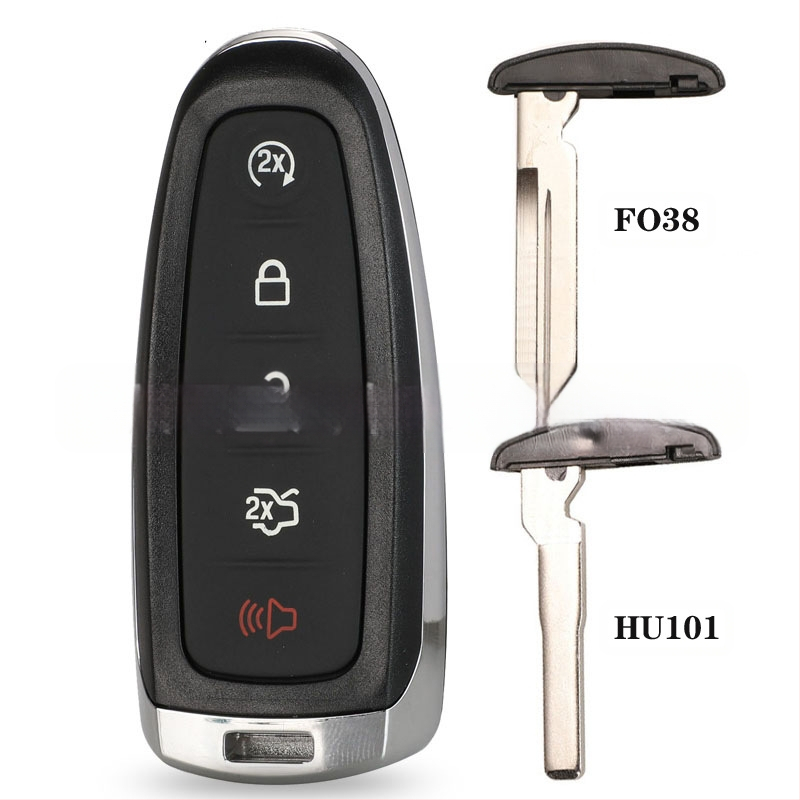 Ford 5 mygtukų raktų korpuso keitimas – plastikinis korpusas, raktų mentės medžiaga: varis + plastikas, svoris 29 g