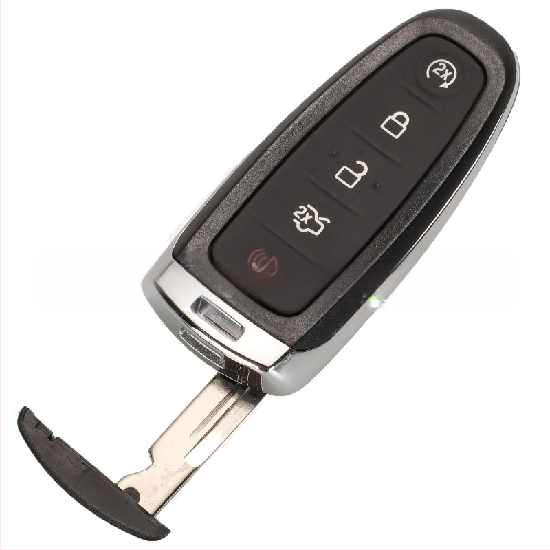 Ford 5 mygtukų raktų korpuso keitimas – plastikinis korpusas, raktų mentės medžiaga: varis + plastikas, svoris 29 g