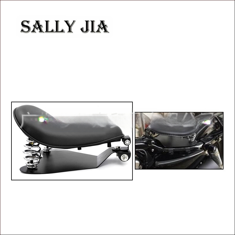 Osnovna ploča za sjedište Harley Cruiser sa vintage kožnim sjedalom na oprugu, jednosjed, model 01