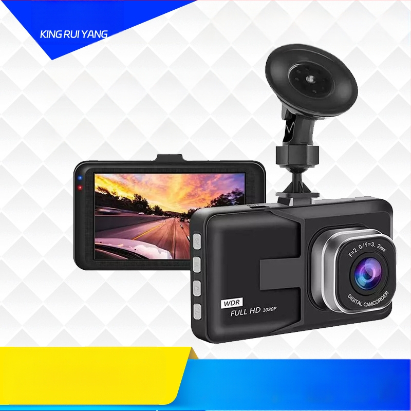 Автомобилен видеорегистратор с преден и заден запис, 1080p, 150° широк ъгъл, детекция на движение, цикличен запис
