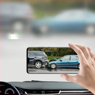 4K автомобилен видеорегистратор с WiFi, 170° ъгъл на виждане, 128GB TF карта, цикличен запис и мониторинг на паркиране