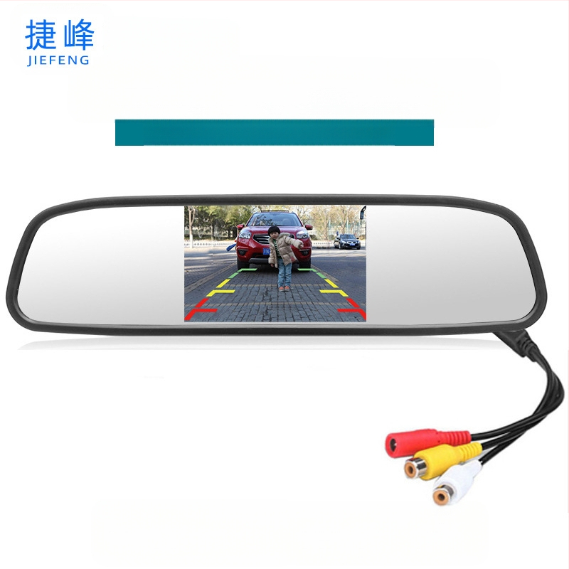 Automašīnas atpakaļskata displejs, HD digitālais atpakaļskatīšanas spogulis, modelis JF-005X, AV ievade, izšķirtspēja 800x480