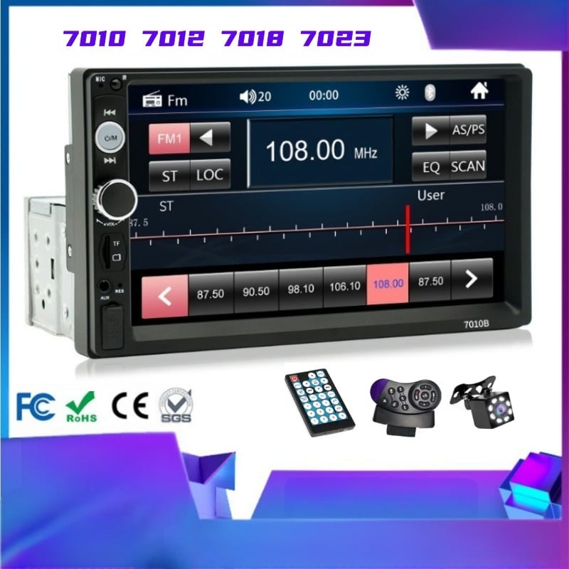 Android auto navigācijas MP5 atskaņotājs (1-DIN) ar GPS un automašīnas stāvokļa uzraudzību, atbalsta microSD līdz 64GB