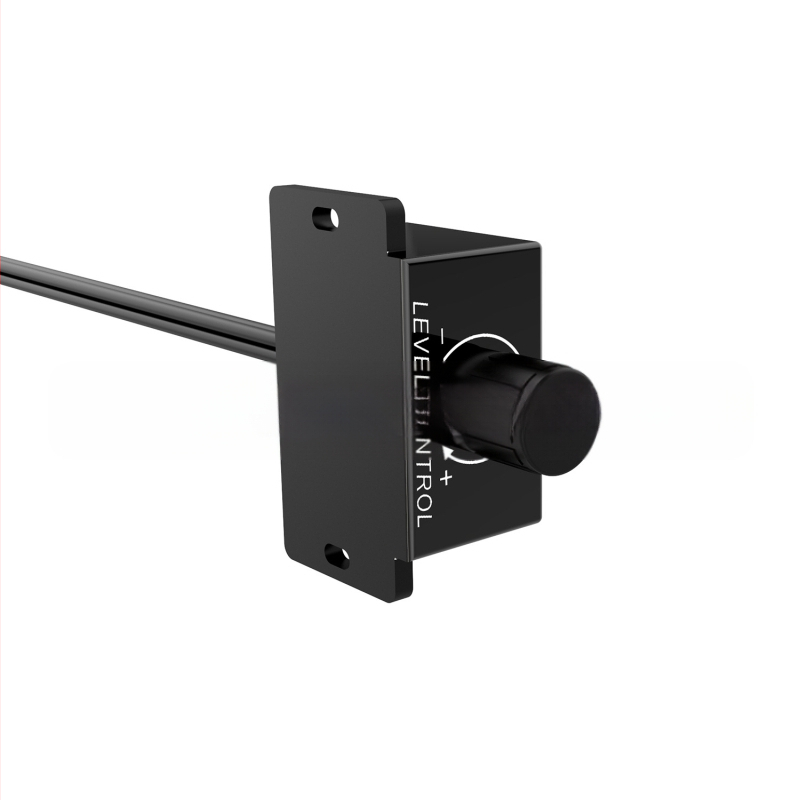 Автомобилен аудио усилвател с регулатор на звука, RCA вход/изход LC-1 – Chuangyan, PVC корпус, CE сертифициран, за аудио и видео