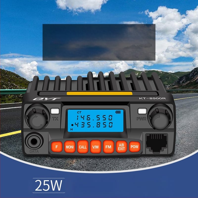 QYT KT8900R σταθμός αυτοκινήτου, επαγγελματικού επιπέδου, τριών σταδίων διπλής ετοιμότητας, συμπαγής ασύρματη μονάδα, 400–470 MHz