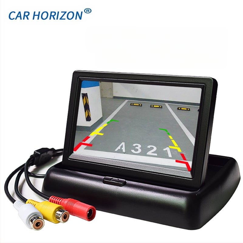 Automašīnas LCD ekrāns YL-430, TFT LCD, 480x272 izšķirtspēja, divas AV ieejas, PAL/NTSC saderīgs