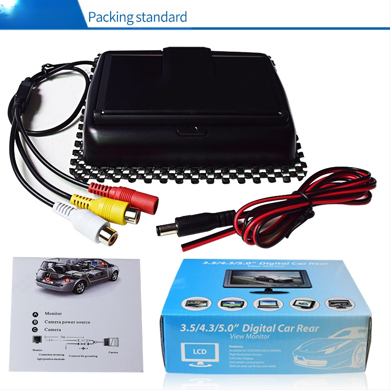 Automašīnas LCD ekrāns YL-430, TFT LCD, 480x272 izšķirtspēja, divas AV ieejas, PAL/NTSC saderīgs