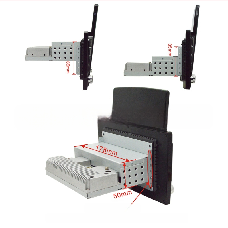 Android MP5 auto navigācijas sistēma ar Bluetooth un Wi-Fi, vertikālais IPS 2.5D displejs, 4x45W jaudas izvads, DC 12V barošana