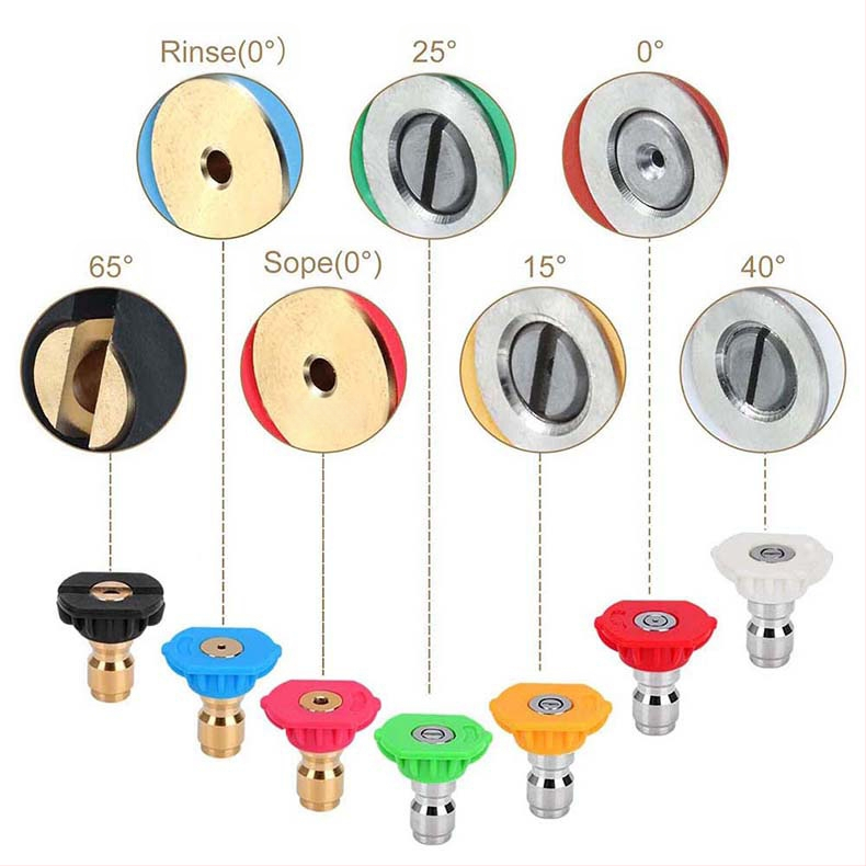 Aukštos slėgio automobilių plovimo sistema su nerūdijančio plieno purkštuvo galvute ir rankena, 4000 PSI, purškimo atstumas 5, skirtas automobilių plovimui, svoris 1,6 kg