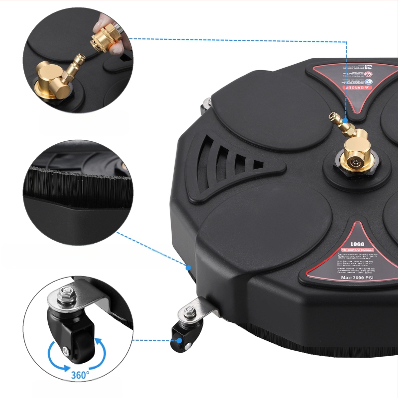 Aukšto slėgio plovimo priedas, apvalus valymo diskas, modelis DD-C09, medžiaga vario-plastikas, prekės ženklas Other